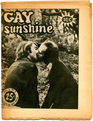 Item #38992 GAY SUNSHINE #4 (Berkeley, CA: December 1970