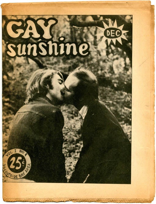 Item #38992 GAY SUNSHINE #4 (Berkeley, CA: December 1970).