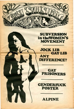 GAY SUNSHINE #4 (Berkeley, CA: December 1970).