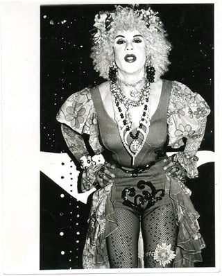 A group of 7 b/w contact sheet photographs of Divine by Billy Maynard, c.1973 + photos of Mario Montez and Silva Thin.