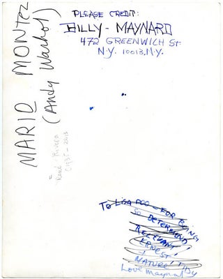 A group of 7 b/w contact sheet photographs of Divine by Billy Maynard, c.1973 + photos of Mario Montez and Silva Thin.