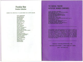 RADICAL THEATRE REPERTORY PRESENT THE LIVING THEATRE.