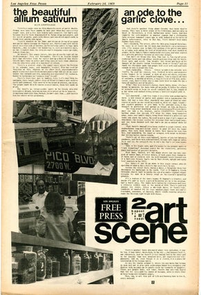 "Mysteries and Smaller Pieces". Harvey Perr's review of The Living Theatre at USC's Bovard Auditorium, in LOS ANGELES FREE PRESS #241 (February 28, 1969).