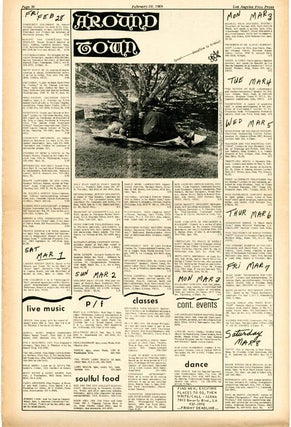 "Mysteries and Smaller Pieces". Harvey Perr's review of The Living Theatre at USC's Bovard Auditorium, in LOS ANGELES FREE PRESS #241 (February 28, 1969).