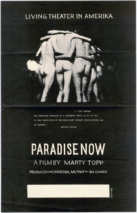 Item #39051 PARADISE NOW - LIVING THEATER IN AMERIKA