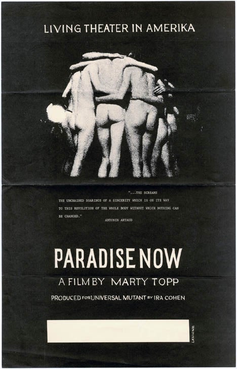 Item #39051 PARADISE NOW - LIVING THEATER IN AMERIKA.