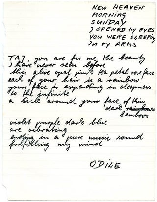 A group of items by members of The Living Theatre, originally sent from Grenoble to Jack Henry Moore at the Arts Lab in advance of their visit to London in June 1969.