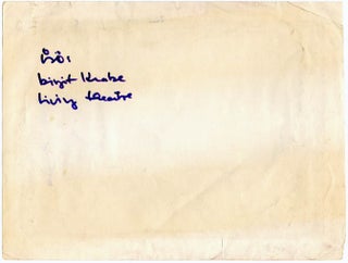 A group of items by members of The Living Theatre, originally sent from Grenoble to Jack Henry Moore at the Arts Lab in advance of their visit to London in June 1969.