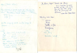 A small group of documents relating to The Living Theatre's visit to London and their series of performances at the Roundhouse, c. May 1969.