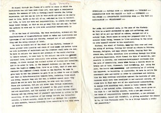 A group of texts by four Living Theatre members, c. 1970.
