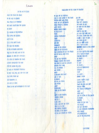 A group of texts by four Living Theatre members, c. 1970.