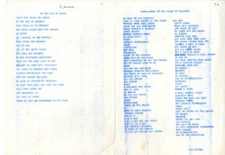 A group of texts by four Living Theatre members, c. 1970.