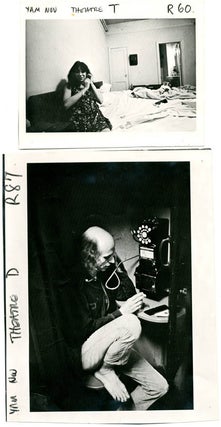 A group of 8 vintage b/w photographs featuring members of The Living Theatre.
