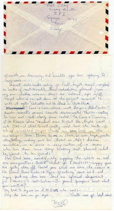 Two autograph letters signed.