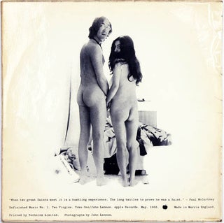 UNFINISHED MUSIC No. 1: TWO VIRGINS by John Lennon and Yoko Ono.