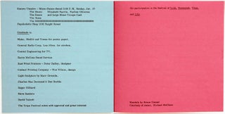 Original programme for the 3-day Trips Festival, held at the Longshoremen's Hall in San Francisco between January 21-23, 1966.