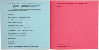 Original programme for the 3-day Trips Festival, held at the Longshoremen's Hall in San Francisco between January 21-23, 1966.