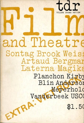 "Our Time Base is Real" in TULANE DRAMA REVIEW T33 (New Orleans: Fall 1966) - Film and Theatre issue.