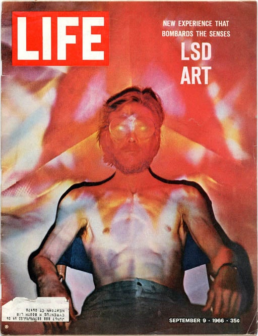Item #39106 "Psychedelic Art", 9pp. front cover feature in LIFE Volume 61, #11 (Chicago: September 9, 1966). USCO.