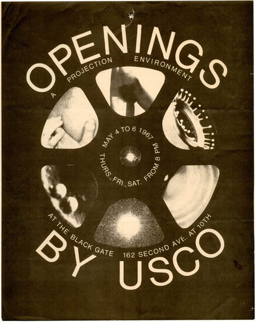 Item #39109 Openings by USCO: A Projection Environment. USCO.