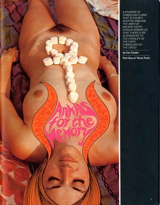 ANKH #1-4 (LA: Elysium Inc., Summer 1967-Spring 1968) + original 'GrOw NAKED Elysium' badge.