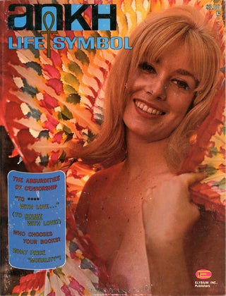 ANKH #1-4 (LA: Elysium Inc., Summer 1967-Spring 1968) + original 'GrOw NAKED Elysium' badge.