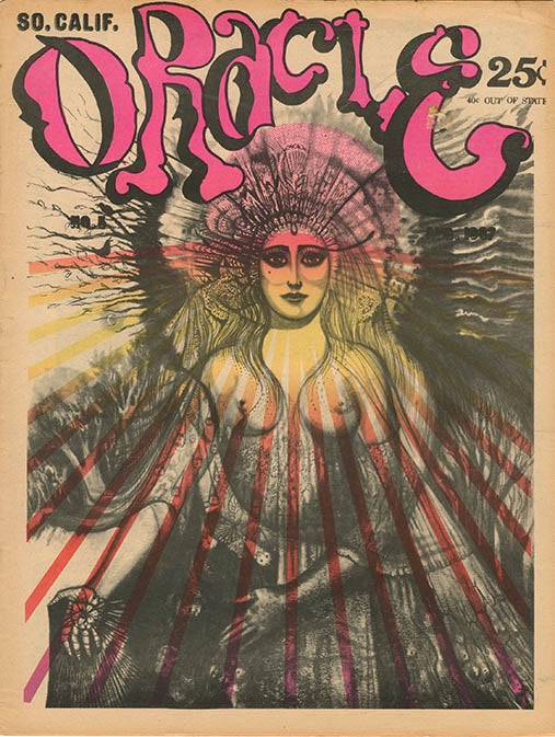 Item #39118 A 7pp. interview with Gridley Wright, the mentor of the psychedelic tribe 'Strawberry Fields', in ORACLE OF SOUTHERN CALIFORNIA #5 (LA: August 1967), illustrated with 31 b/w photographs. STRAWBERRY FIELDS.