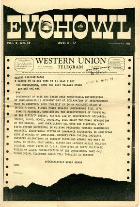 Item #39119 "Eekonomic Howl", a 4pp. interview with economist and futurist Robert Theobald in THE...