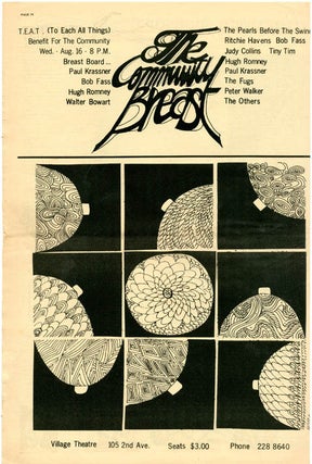 "Eekonomic Howl", a 4pp. interview with economist and futurist Robert Theobald in THE EAST VILLAGE OTHER Vol. 2, #18 (NY: August 5, 1967).