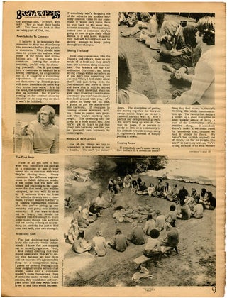 "Birth of a Tribe", an extensive 9pp. photo-illustrated interview with Gene Carlson of the Om Foundation, in ORACLE OF SOUTHERN CALIFORNIA #7 (LA: November 1967).