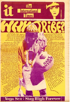 Item #39125 "Why Tribe?", front cover + 1pp. in INTERNATIONAL TIMES #28 (London: April 5, 1968)....