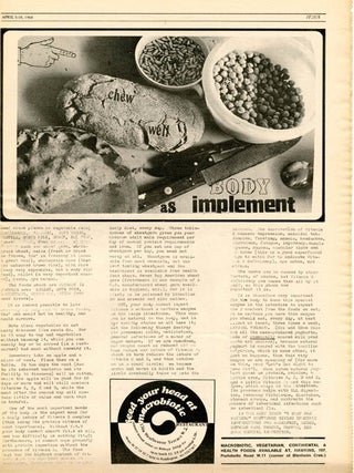 "Why Tribe?", front cover + 1pp. in INTERNATIONAL TIMES #28 (London: April 5, 1968).