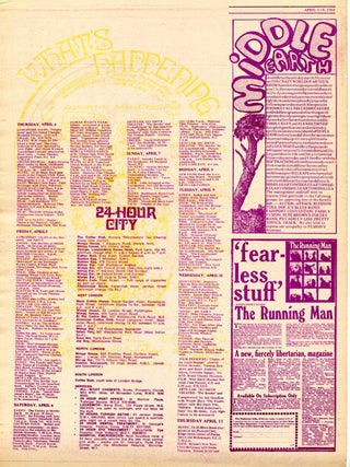 "Why Tribe?", front cover + 1pp. in INTERNATIONAL TIMES #28 (London: April 5, 1968).