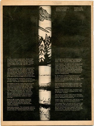 WHOLE EARTH CATALOG (Menlo Park, CA: Portola Institute, Spring 1969-October 1974).