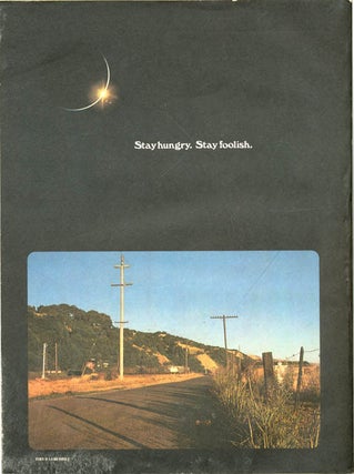 WHOLE EARTH CATALOG (Menlo Park, CA: Portola Institute, Spring 1969-October 1974).
