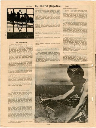 THE ASTRAL PROJECTION Vol. 1, #6 (Albuquerque, New Mexico: Asociación Flor de Mayo, June 1969).