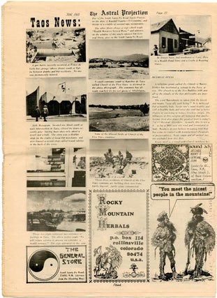 THE ASTRAL PROJECTION Vol. 1, #6 (Albuquerque, New Mexico: Asociación Flor de Mayo, June 1969).