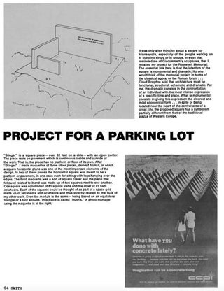 DESIGN QUARTERLY #78/79 - a Special Double Issue on 'Conceptual Architecture' (Minneapolis, MN: The Walker Art Center, 1970).
