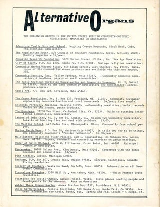 THE MODERN UTOPIAN: COMMUNES, U.S.A. Special 3-in-1 Issue, Vol. 5, #1, 2 & 3 (SF: Alternatives Foundation, 1971).