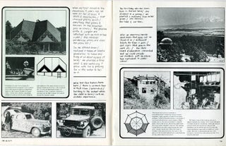 Two photo-illustrated articles on the Libre Commune in Colorado and the Lama Foundation in New Mexico, each 10pp., in ARCHITECTURAL DESIGN Vol. XLII (London: December 1971).