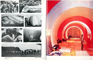 Two photo-illustrated articles on the Libre Commune in Colorado and the Lama Foundation in New Mexico, each 10pp., in ARCHITECTURAL DESIGN Vol. XLII (London: December 1971).