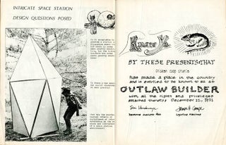 OUTLAW BUILDING NEWS (Point Reyes, CA: Spring 1972).