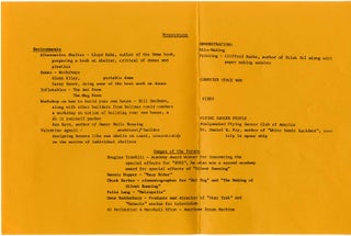 Item #39206 A small group of printed sheets produced by American Trans-Media, San Francisco, c....