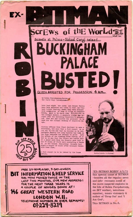 Item #39227 EX-BITMAN ROBIN (ie. BITMAN #6). London: BIT Information Service, May 1973.