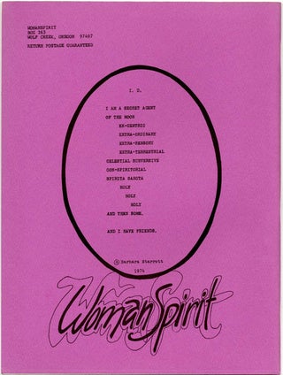 WOMANSPIRIT #3 (Wolf Creek, OR: Spring 1975).