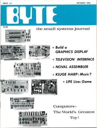 BYTE #1-5 (Peterborough, NH: Green Publishing, Inc., September 1975 - January 1976).