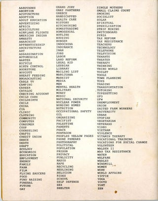 ALTERNATIVE AMERICA: A Directory of 5000 Alternative Lifestyle Groups and Organizations.