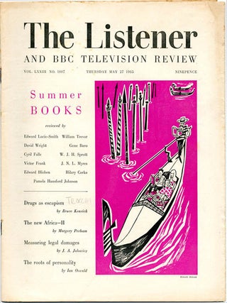 NEW SOCIETY Vol. 5, No. 138 (London: May 20, 1965).