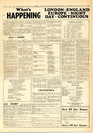 THE INTERNATIONAL TIMES #4 (London: November 28, 1966).