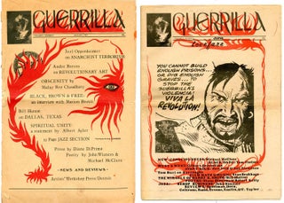 Item #39381 GUERRILLA - A Monthly Newspaper of Contemporary Kulchur #1 & 2 (all published)....